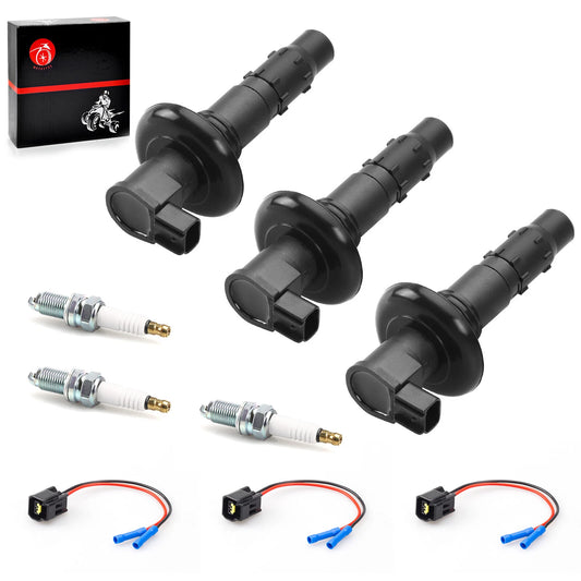 Ignition Coil & Spark Plugs for Sea-Doo RXT/RXP/GTX/GTR 155/215/255/260