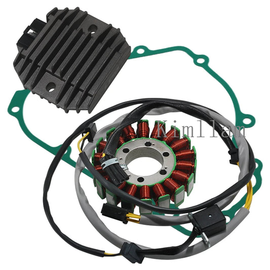 Magneto Stator, Voltage Regulator, Gasket for Kawasaki EX250 Ninja 250 (2008-2012)