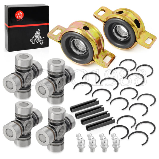 Front Rear Prop Shaft Bearing & U-Joint for Polaris General 4 XP 1000 (2021)